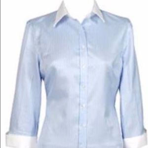 Hawes & Curtis Ladies 3/4 Sleeve Shirt